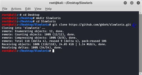 Step 2: Create a new Directory on Desktop named Slowloris using the following command. . Slowloris ddos attack github